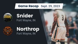 Recap: Snider  vs. Northrop  2023