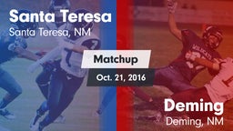 Matchup: Santa Teresa vs. Deming  2016