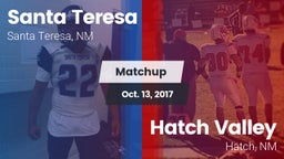 Matchup: Santa Teresa vs. Hatch Valley  2017