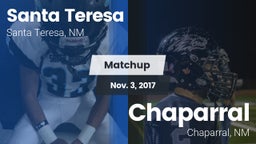 Matchup: Santa Teresa vs. Chaparral  2017