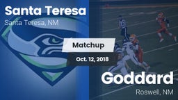 Matchup: Santa Teresa vs. Goddard  2018