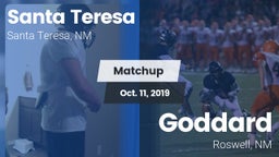 Matchup: Santa Teresa vs. Goddard  2019