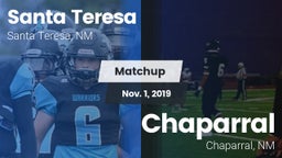 Matchup: Santa Teresa vs. Chaparral  2019