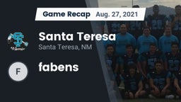 Recap: Santa Teresa  vs. fabens 2021