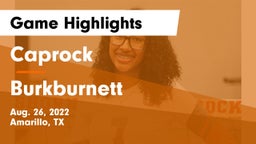 Caprock  vs Burkburnett  Game Highlights - Aug. 26, 2022
