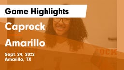 Caprock  vs Amarillo  Game Highlights - Sept. 24, 2022