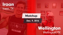 Matchup: Iraan vs. Wellington  2016
