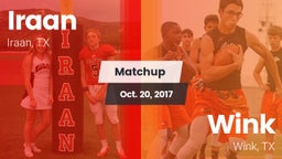 Matchup: Iraan vs. Wink  2017