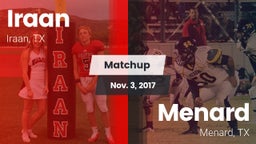 Matchup: Iraan vs. Menard  2017