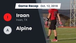 Recap: Iraan  vs. Alpine  2018