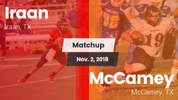 Matchup: Iraan vs. McCamey  2018