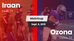 Matchup: Iraan vs. Ozona  2019