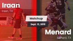 Matchup: Iraan vs. Menard  2019