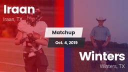 Matchup: Iraan vs. Winters  2019