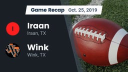 Recap: Iraan  vs. Wink  2019