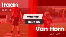 Matchup: Iraan vs. Van Horn  2019