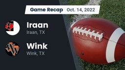 Recap: Iraan  vs. Wink  2022