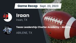 Recap: Iraan  vs. Texas Leadership Charter Academy - Abilene 2023