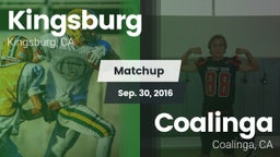 Matchup: Kingsburg vs. Coalinga  2016