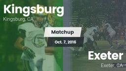 Matchup: Kingsburg vs. Exeter  2016