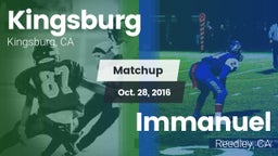 Matchup: Kingsburg vs. Immanuel  2016