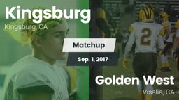 Matchup: Kingsburg vs. Golden West  2017