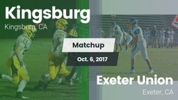 Matchup: Kingsburg vs. Exeter Union  2017