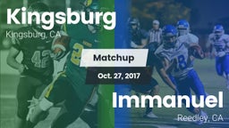 Matchup: Kingsburg vs. Immanuel  2017
