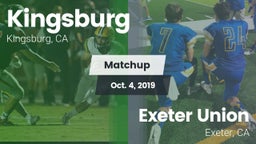 Matchup: Kingsburg vs. Exeter Union  2019