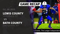 Recap: Lewis County  vs. Bath County  2015