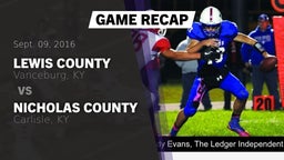 Recap: Lewis County  vs. Nicholas County  2016