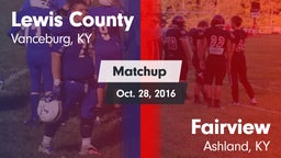 Matchup: Lewis County vs. Fairview  2016