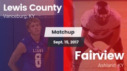 Matchup: Lewis County vs. Fairview  2017