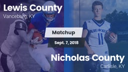 Matchup: Lewis County vs. Nicholas County  2018