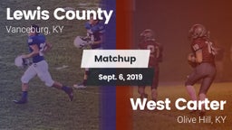 Matchup: Lewis County vs. West Carter  2019