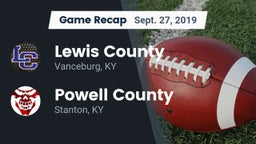 Recap: Lewis County  vs. Powell County  2019