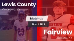 Matchup: Lewis County vs. Fairview  2019