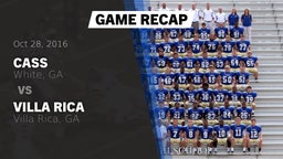 Recap: Cass  vs. Villa Rica  2016
