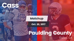 Matchup: Cass vs. Paulding County  2017