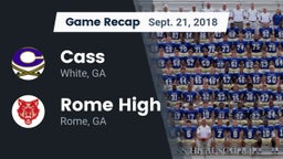 Recap: Cass  vs. Rome High 2018