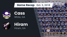 Recap: Cass  vs. Hiram  2018