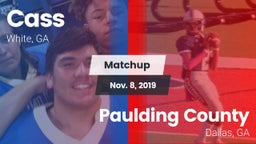 Matchup: Cass vs. Paulding County  2019