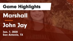 Marshall  vs John Jay  Game Highlights - Jan. 7, 2020