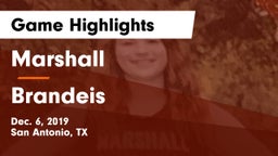 Marshall  vs Brandeis  Game Highlights - Dec. 6, 2019