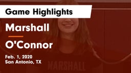Marshall  vs O'Connor  Game Highlights - Feb. 1, 2020