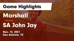 Marshall  vs SA John Jay Game Highlights - Nov. 13, 2021