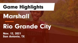 Marshall  vs Rio Grande City  Game Highlights - Nov. 12, 2021