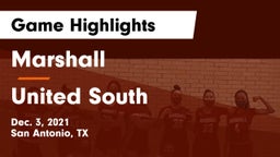 Marshall  vs United South  Game Highlights - Dec. 3, 2021