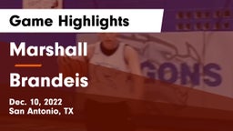 Marshall  vs Brandeis  Game Highlights - Dec. 10, 2022