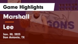 Marshall  vs Lee  Game Highlights - Jan. 30, 2023